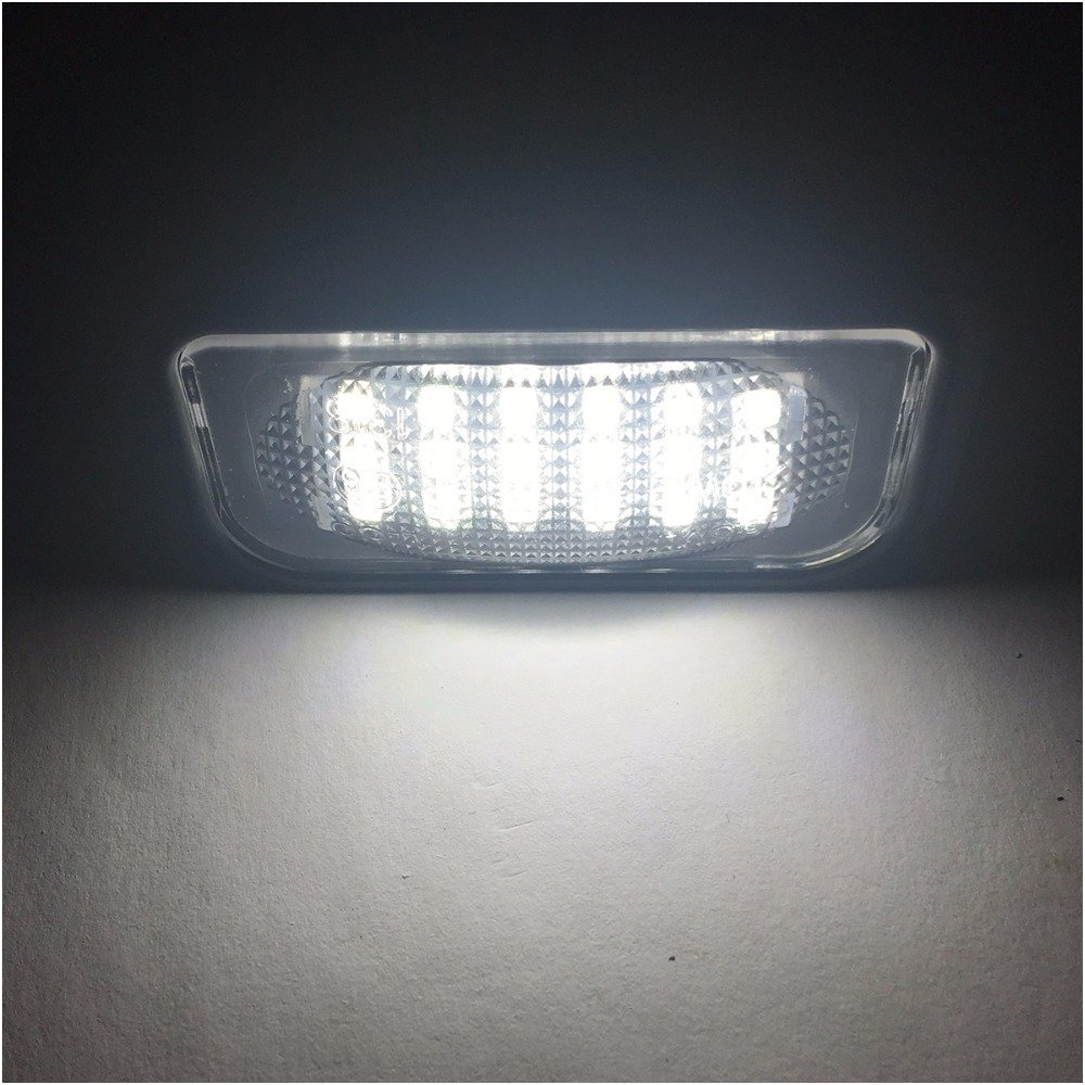 Sertifikuotas 2x LED MB W220 99-05 S-class 18 SMD 3w/12v numerio apšvietimo lemputės 7