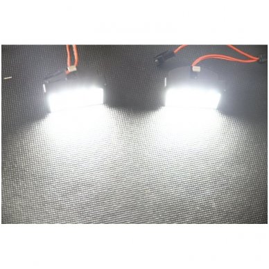 Sertifikuotas 2x LED MB ML W164 18 SMD 3w/12v numerio apšvietimo lemputės 7