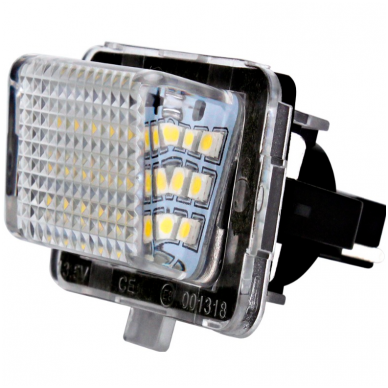 2x LED MB W204,, W212, W216, W221 18 SMD 3w/12v numerio apšvietimo lemputės 1