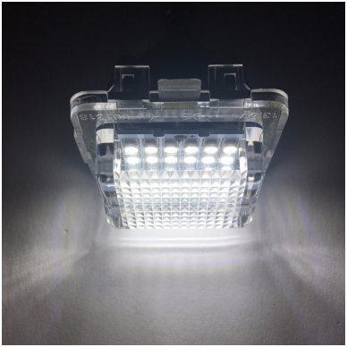 Sertifikuotas 2x LED MB W204,, W212, W216, W221 18 SMD 3w/12v numerio apšvietimo lemputės 3