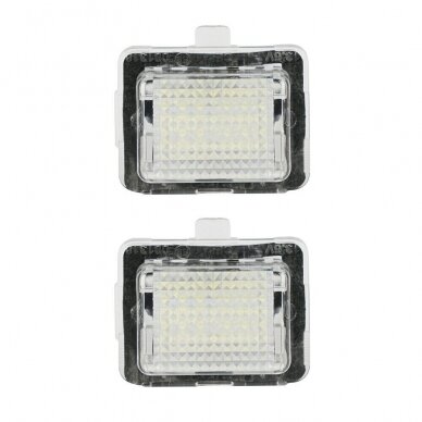 2x LED MB W204, W212, W216, W221, W207 18 SMD 3w/12v numerio apšvietimo lemputės 4