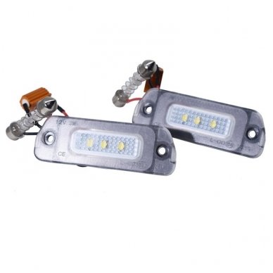 2x LED Mercedes - Benz GL ML R Sertifikuotas numerio apšvietimo lemputės 3 2x LED Mercedes - Benz GL ML R Sertifikuotas numerio apšvietimo lemputės 3
