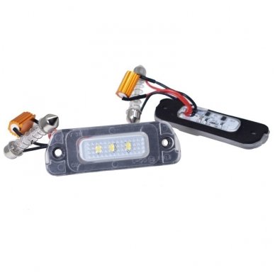 2x LED Mercedes - Benz GL ML R Sertifikuotas numerio apšvietimo lemputės 5 2x LED Mercedes - Benz GL ML R Sertifikuotas numerio apšvietimo lemputės 5