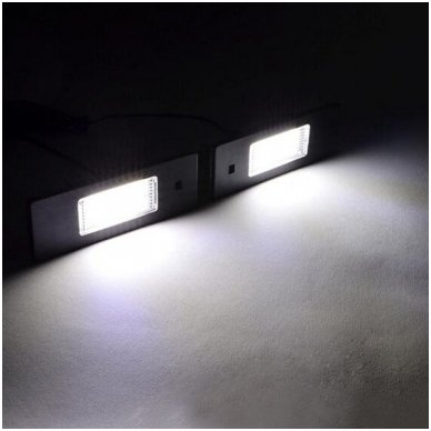Sertifikuotas 2x Led OEM Error-free numerio apšvietimas BMW 1/ 3/ 5/ X - serijos 18 SMD 6000k 5