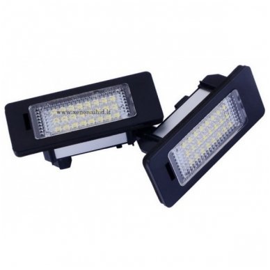 Sertifikuotas 2x Led OEM Error-free numerio apšvietimas BMW 1/ 3/ 5/ X - serijos 18 SMD 6000k Sertifikuotas 2x Led OEM Error-free numerio apšvietimas BMW 1/ 3/ 5/ X - serijos 18 SMD 6000k