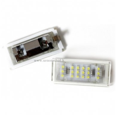 2x Sertifikuotas Led OEM Error-free numerio apšvietimas BMW E46 4/5 durys 18 SMD 6000k 2x Sertifikuotas Led OEM Error-free numerio apšvietimas BMW E46 4/5 durys 18 SMD 6000k
