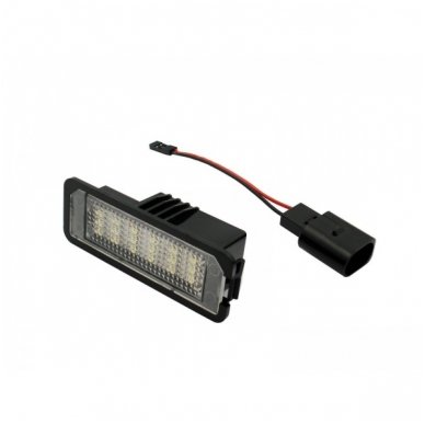 Sertifikuotas 2x Led OEM Error-free numerio apšvietimas Volkswagen PORSCHE SKODA automobilių 18 SMD 6000k 3 Sertifikuotas 2x Led OEM Error-free numerio apšvietimas Volkswagen PORSCHE SKODA automobilių 18 SMD 6000k 3