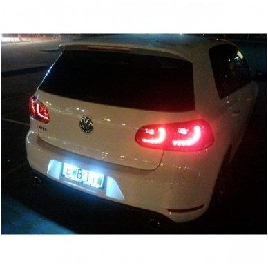 Sertifikuotas 2x Led OEM Error-free numerio apšvietimas Volkswagen PORSCHE SKODA automobilių 18 SMD 6000k 6