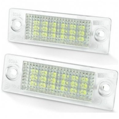 2x Sertifikuotas Led OEM Error-free numerio apšvietimas Volkswagen, Škoda automobilių 18 SMD 6000k 2x Sertifikuotas Led OEM Error-free numerio apšvietimas Volkswagen, Škoda automobilių 18 SMD 6000k