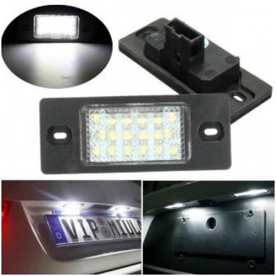 Sertifikuotas 2x Led OEM Error-free numerio apšvietimas Volkswagen Porsche automobilių 18 SMD 6000k 5 Sertifikuotas 2x Led OEM Error-free numerio apšvietimas Volkswagen Porsche automobilių 18 SMD 6000k 5
