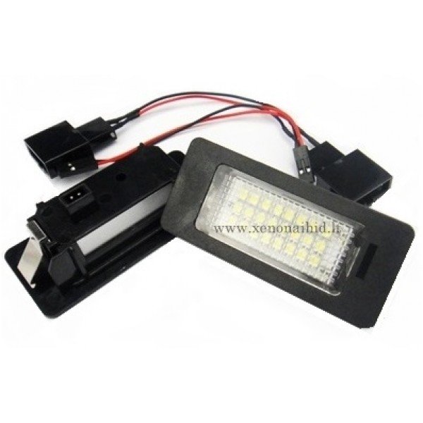 Sertifikuotas 2x Led OEM Error-free numerio apšvietimas Audi A4 A5 Q5 S5 TT, VW Passat 5D R36, 24 SMD 6000k Sertifikuotas 2x Led OEM Error-free numerio apšvietimas Audi A4 A5 Q5 S5 TT, VW Passat 5D R36, 24 SMD 6000k