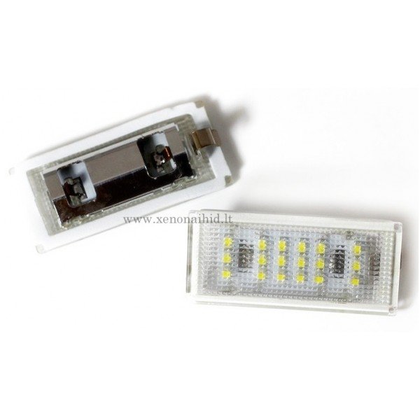 Sertifikuotas 2x Led OEM Error-free numerio apšvietimas BMW E46 2 durys 18 SMD 6000k Sertifikuotas 2x Led OEM Error-free numerio apšvietimas BMW E46 2 durys 18 SMD 6000k
