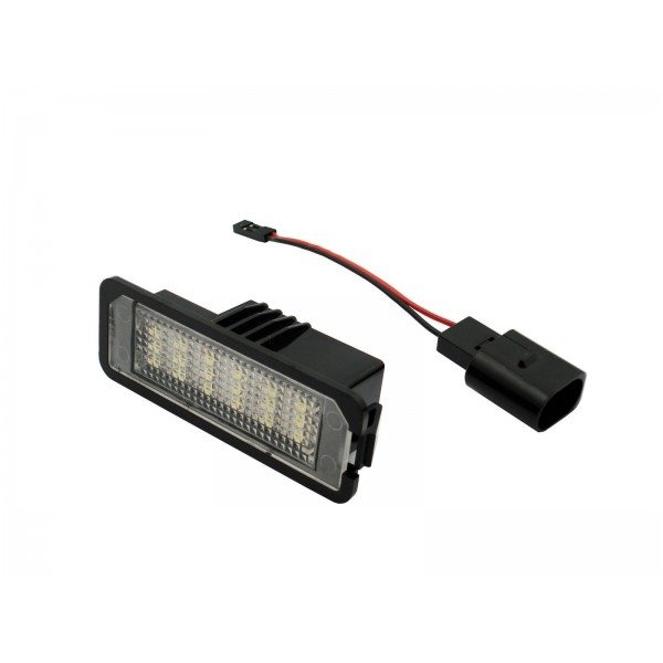 Sertifikuotas 2x Led OEM Error-free numerio apšvietimas Volkswagen PORSCHE SKODA automobilių 18 SMD 6000k 3