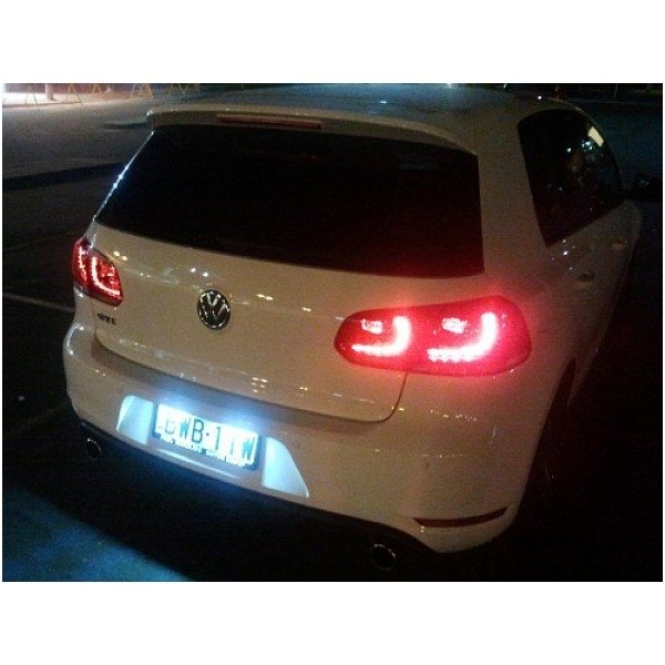 Sertifikuotas 2x Led OEM Error-free numerio apšvietimas Volkswagen PORSCHE SKODA automobilių 18 SMD 6000k 6