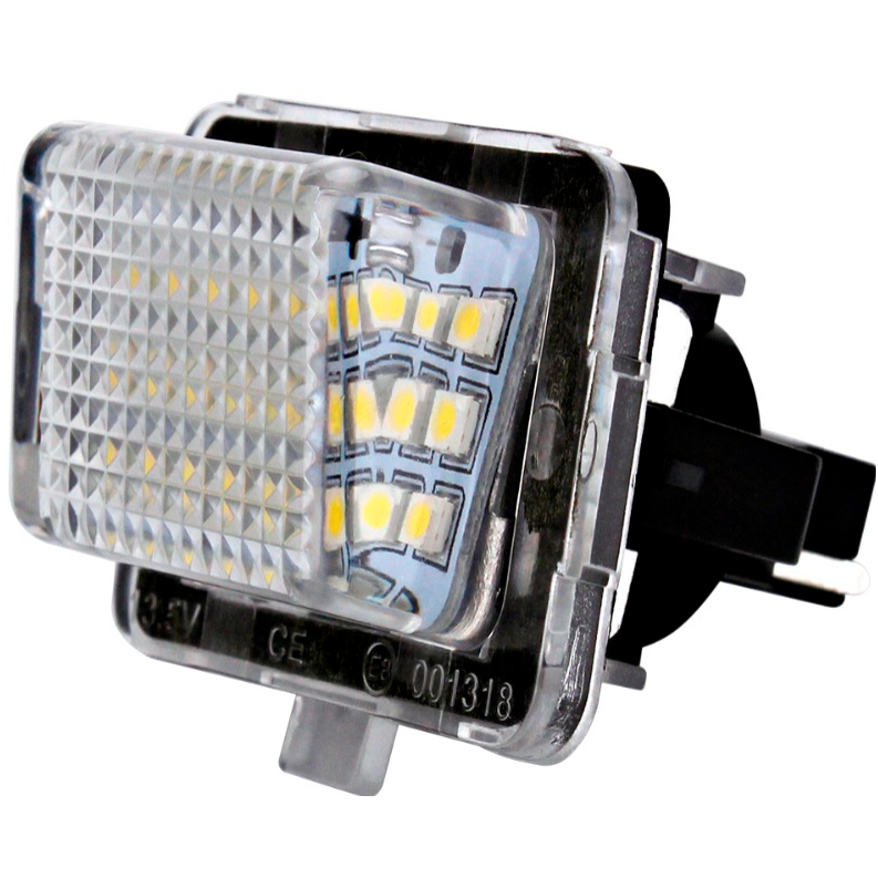 Sertifikuotas 2x LED MB W204,, W212, W216, W221 18 SMD 3w/12v numerio apšvietimo lemputės 1