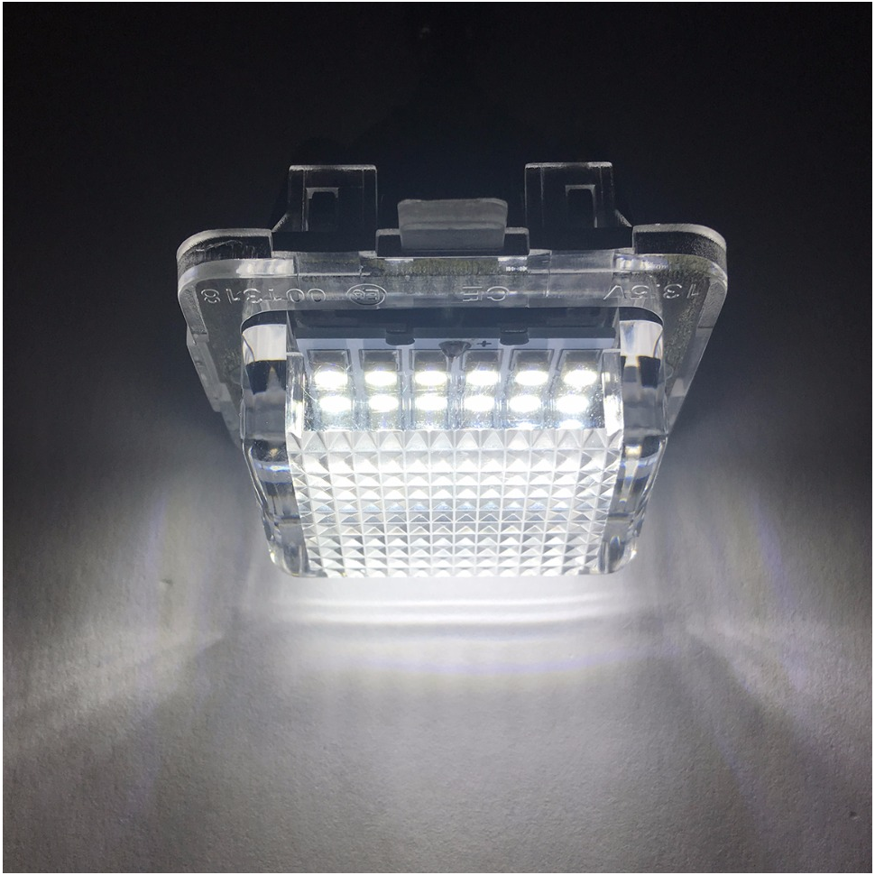 Sertifikuotas 2x LED MB W204,, W212, W216, W221 18 SMD 3w/12v numerio apšvietimo lemputės 3