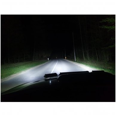 LED BAR sertifikuotas žibintas 60W 6000LM 12-24V (E9 HR PL) FLOOD 21cm 14