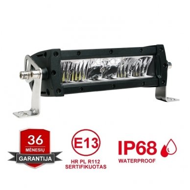 LED BAR sertifikuotas žibintas 60W 6000LM 12-24V (E9 HR PL) FLOOD 21cm LED BAR sertifikuotas žibintas 60W 6000LM 12-24V (E9 HR PL) FLOOD 21cm