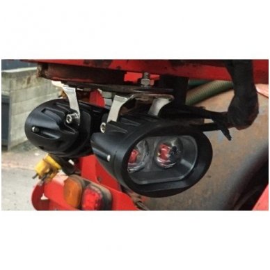 EMC LED raudonas autokrautuvo saugos - žemės ūkio purkštuvo žibintas 10-30V E13, 10R-04 10