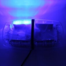 4D Mėlynas galingas LED švyturėlis su magnetiniu padu 30W 12V-24V