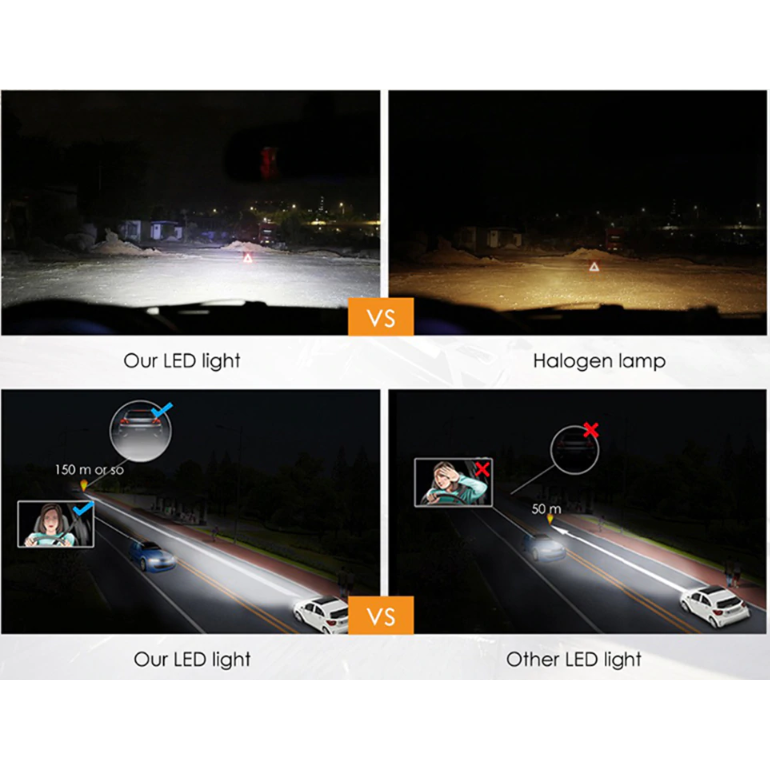 XLED H7 VW / MERCEDES CAN-BUS +300% LED sistema 12V-24V 2x6500LM 14 XLED H7 VW / MERCEDES CAN-BUS +300% LED sistema 12V-24V 2x6500LM 14