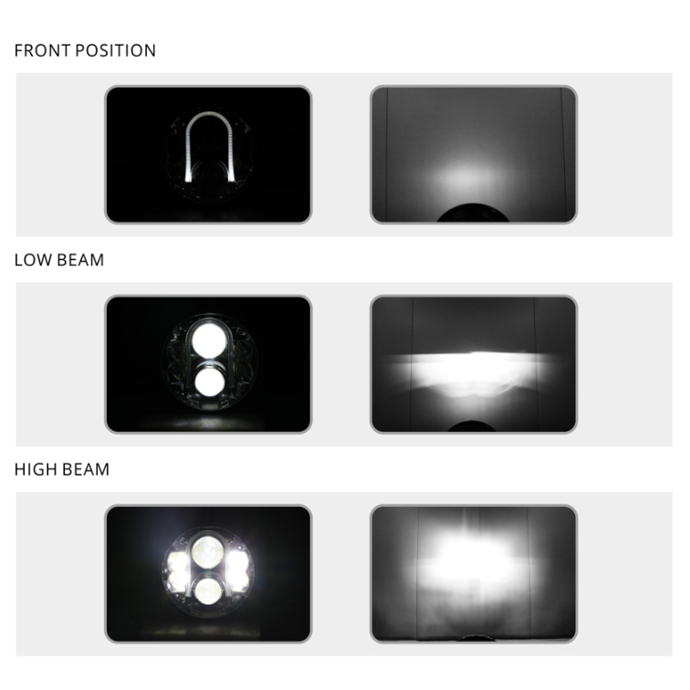 7" LED HIGH/LOW + gabaritas (A02) priekinis sertifikuotas žibintas 19 7" LED HIGH/LOW + gabaritas (A02) priekinis sertifikuotas žibintas 19