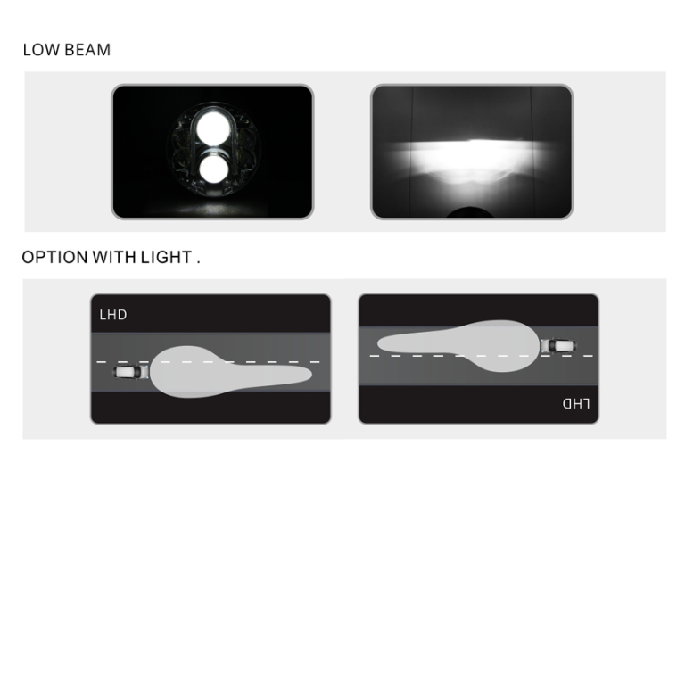 7" LED HIGH/LOW + gabaritas (A02) priekinis sertifikuotas žibintas 23