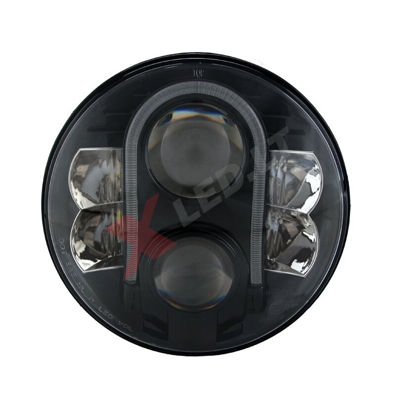 7" LED HIGH/LOW + gabaritas (A02) priekinis sertifikuotas žibintas 2