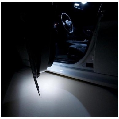 Audi A4 B6 B7 sedanas LED salono apšvietimo lempučių komplektas 11