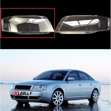 AUDI A6 C5 (2002-2005) Facelift - Dešinės pusės žibinto stiklas AUDI A6 C5 (2002-2005) Facelift - Dešinės pusės žibinto stiklas
