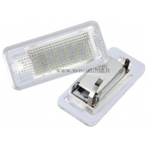 AUDI Sertifikuotas led OEM CAN BUS Error-free numerio apšvietimo komplektas 18 SMD 6000k