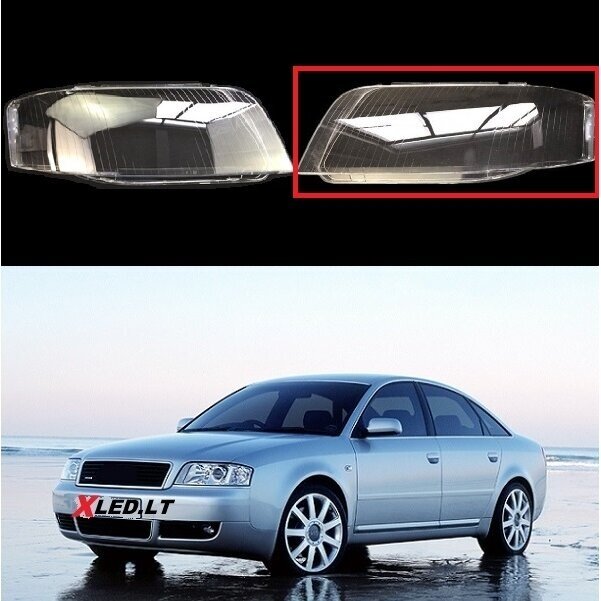AUDI A6 C5 (2002-2005) Facelift - Kairės pusės žibinto stiklas AUDI A6 C5 (2002-2005) Facelift - Kairės pusės žibinto stiklas