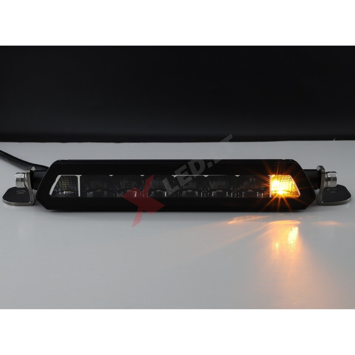 BLACK SLIM LED BAR žibintas 84W 8400LM 12-24V + posūkis ir gabaritas 53cm. 14