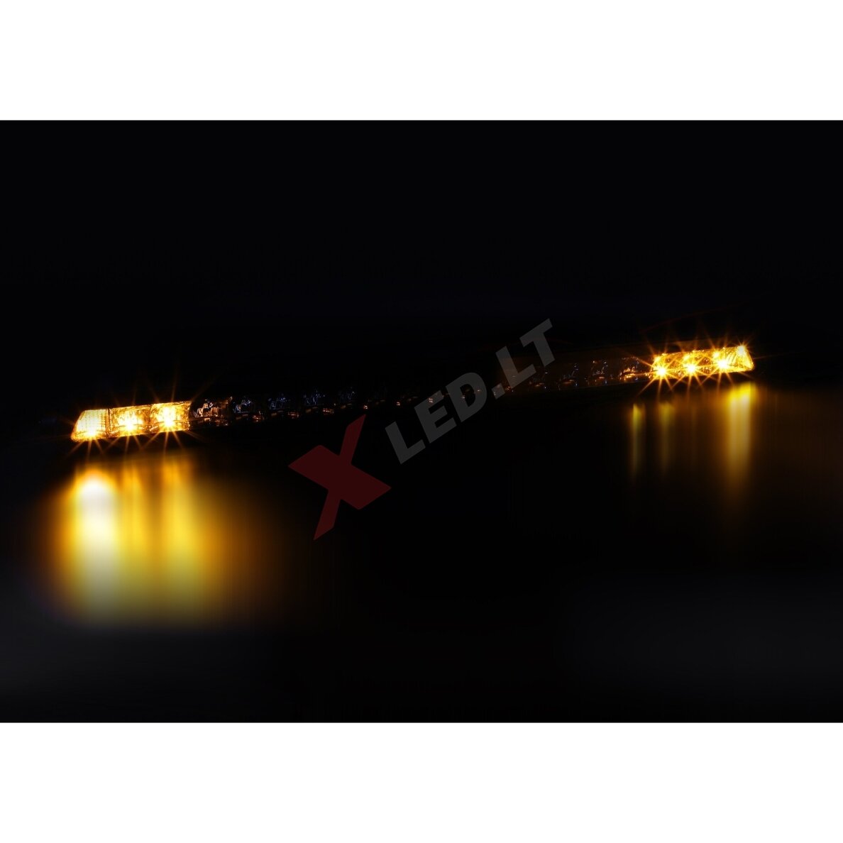 BLACK SLIM LED BAR žibintas 84W 8400LM 12-24V + posūkis ir gabaritas 53cm. 6