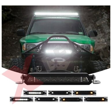 BLACK SLIM LED BAR žibintas 192W 19200LM 12-24V + posūkis ir gabaritas 101cm. 23 BLACK SLIM LED BAR žibintas 192W 19200LM 12-24V + posūkis ir gabaritas 101cm. 23
