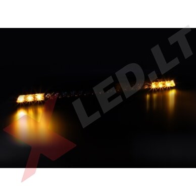 BLACK SLIM LED BAR žibintas 192W 19200LM 12-24V + posūkis ir gabaritas 101cm. 7