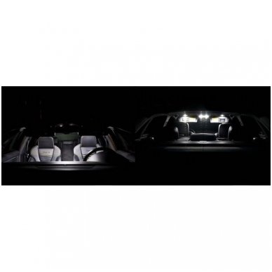 BMW 3 E90 LED salono apšvietimo lempučių komplektas 13 BMW 3 E90 LED salono apšvietimo lempučių komplektas 13