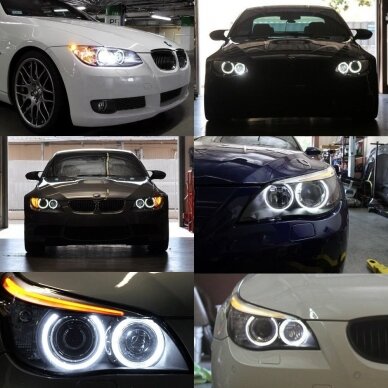 BMW Angel Eyes led markeriai 56W CAN BUS - 3 E90/E91 LCI, X5 E70 be xenon 9 BMW Angel Eyes led markeriai 56W CAN BUS - 3 E90/E91 LCI, X5 E70 be xenon 9