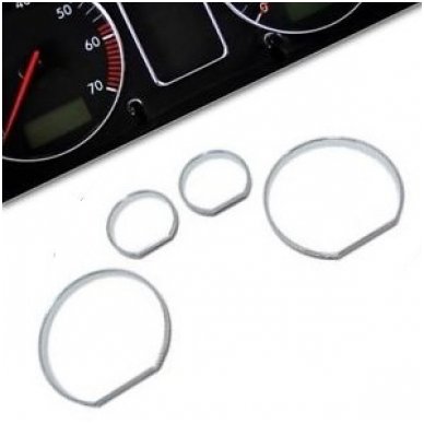 BMW CHROME 3 e46 M stiliaus spidometro žiedai BMW CHROME 3 e46 M stiliaus spidometro žiedai
