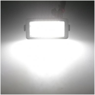 BMW E38 7 Sertifikuotas serijos 24 SMD LED numerio apšvietimo lemputės 3
