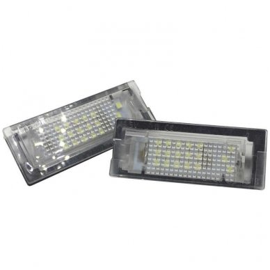 Sertifikuotas BMW E39 5 serijos touring 5 durys 18 SMD LED numerio apšvietimo lemputės Sertifikuotas BMW E39 5 serijos touring 5 durys 18 SMD LED numerio apšvietimo lemputės