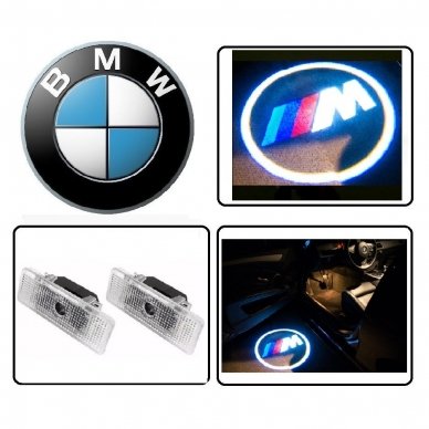 BMW M-tech LED 3D originalus logotipas šešėlis į duris 2vnt. BMW M-tech LED 3D originalus logotipas šešėlis į duris 2vnt.