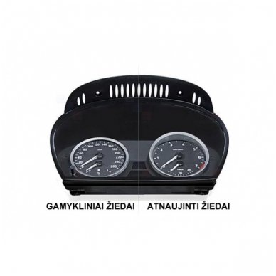 BMW MATINIAI 5 e60, e61 M stiliaus spidometro žiedai 5