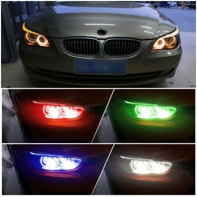 BMW Monster Eyes 12W led markeriai CAN BUS žali - 5 e39/ x5 e53/5 e60/ 5 touring e61/ 6 e63/ 6 e64/ 7 e65/ 7 e66/ x3 e83/ 1 e87 / 3