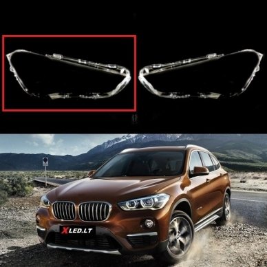 BMW X1 F48 (2016-2019) - Dešinės pusės žibinto stiklas BMW X1 F48 (2016-2019) - Dešinės pusės žibinto stiklas