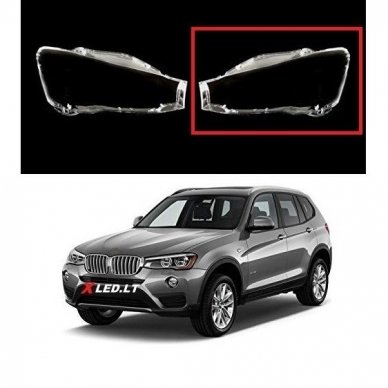 BMW X3 F25 LCI (2014-2017) - Kairės pusės žibinto stiklas BMW X3 F25 LCI (2014-2017) - Kairės pusės žibinto stiklas