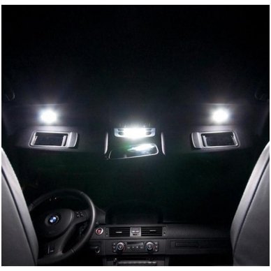 BMW X5 E70 LED salono apšvietimo lempučių komplektas 10 BMW X5 E70 LED salono apšvietimo lempučių komplektas 10