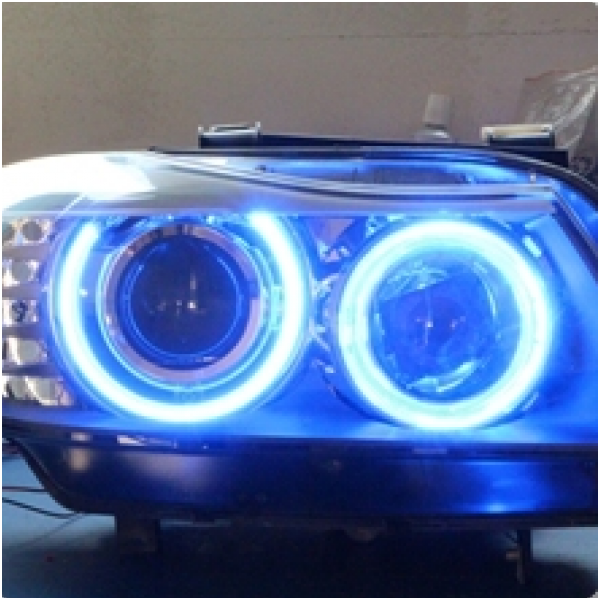 BMW Angel Eyes 12W led markeriai CAN BUS mėlyna- 5 e39/ x5 e53/5 e60/ 5 touring e61/ 6 e63/ 6 e64/ 7 e65/ 7 e66/ x3 e83/ 1 e87 / 1
