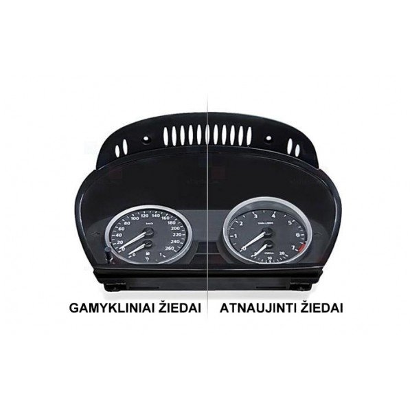 BMW MATINIAI 5 e60, e61 M stiliaus spidometro žiedai 5