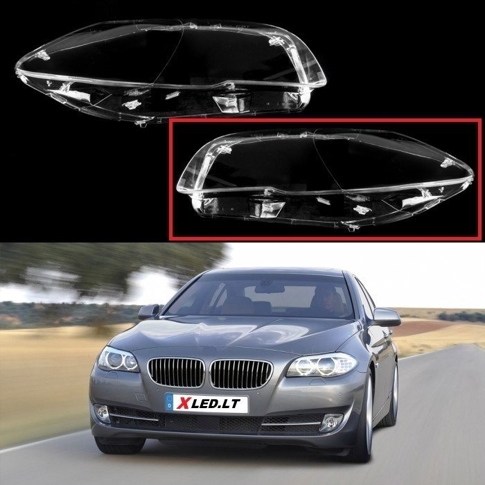 BMW 5 F10/F11 (2009-2016) - Kairės pusės žibinto stiklas BMW 5 F10/F11 (2009-2016) - Kairės pusės žibinto stiklas